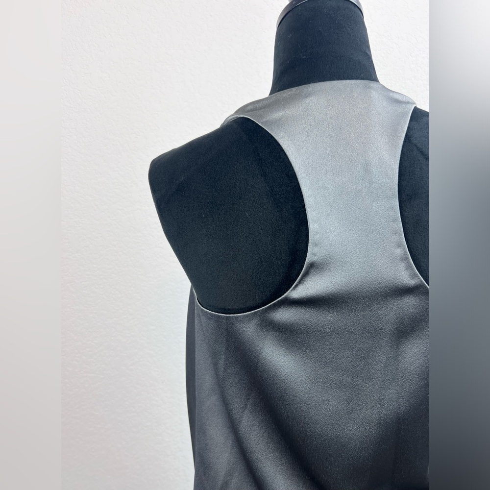 Alice + Olivia Gray Satin Cowl Neck Top - Picture 5 of 12